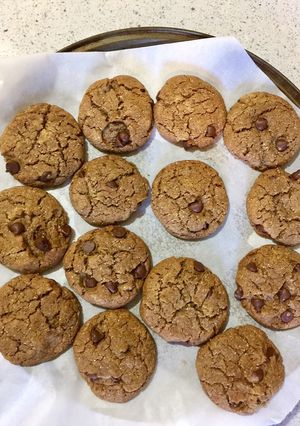 A picture of Eggless whole wheat oats cookie.