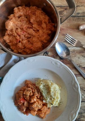 Glutén-, tej- és tojásmentes hamis pörkölt recept fotója