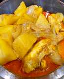 มัสมั่นไก่ในหม้อหุงข้าว