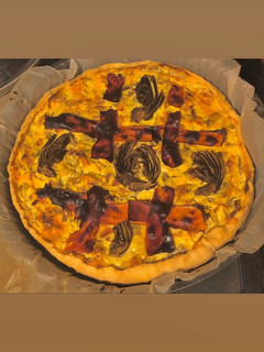 Foto di Quiche svuota frigo con carciofi, speck e ricotta 🥓