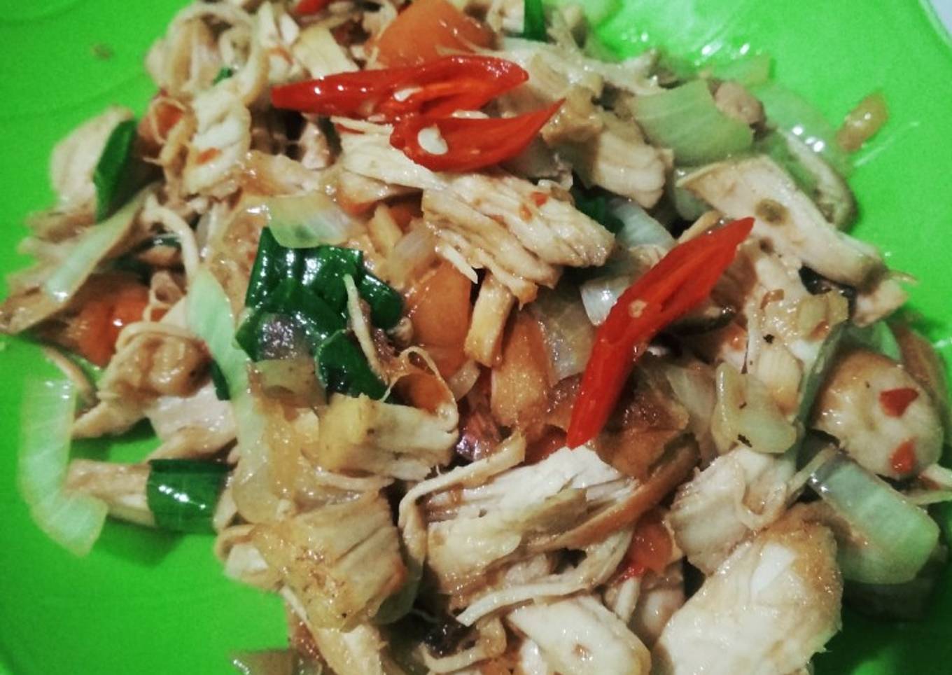 Tumis ayam suwir