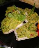 Molletes de guacamole