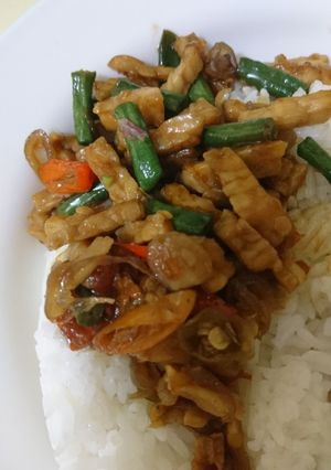 Foto resep Oseng tempe kacang panjang simpel