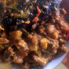A picture of Unripe plantain porridge.