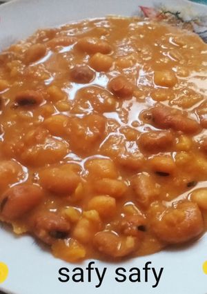 A picture of Foul Medames with Healthy Additions.
