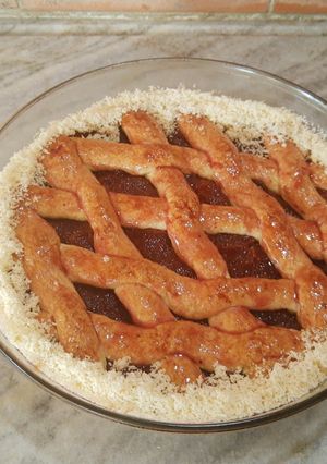 Una foto de Pasta frola de membrillo