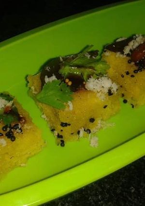 A picture of Quick dhokla.