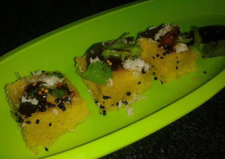 Steps to Prepare Appetizing Quick dhokla | So Delicious Food Recipe From My Kitchen