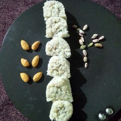 Coconut badaam roll A picture of Coconut badaam roll.