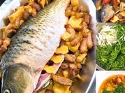 Hình ảnh của cá chép om dưa