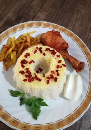 عکسی از دستور زرشک پلو با مرغ