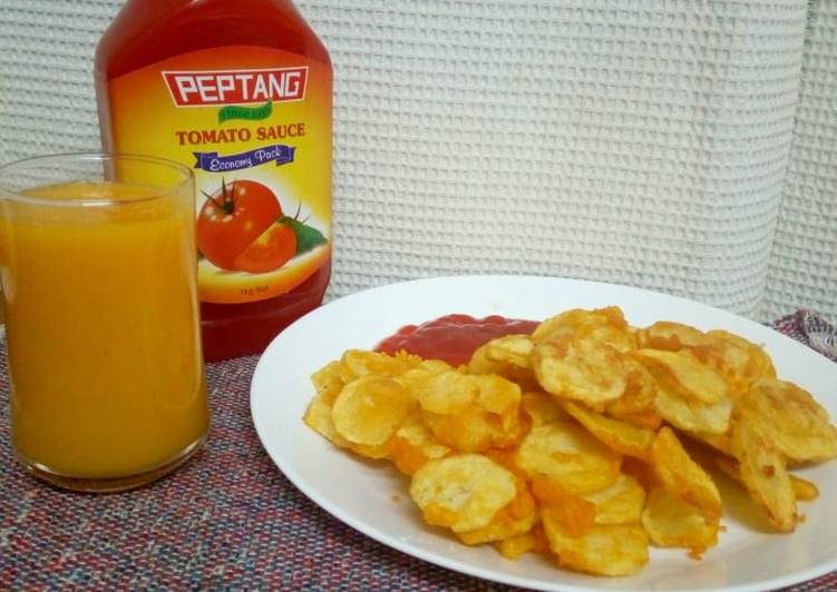 How to Prepare Viazi karai with mango smoothie 😋#potatoethemechallenge in 20 Minutes at Home