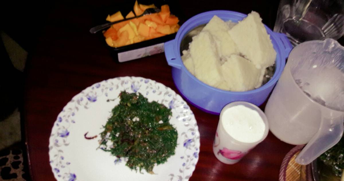 Ugali Kale With Maziwa Mala Recipe By Karen Cookpad