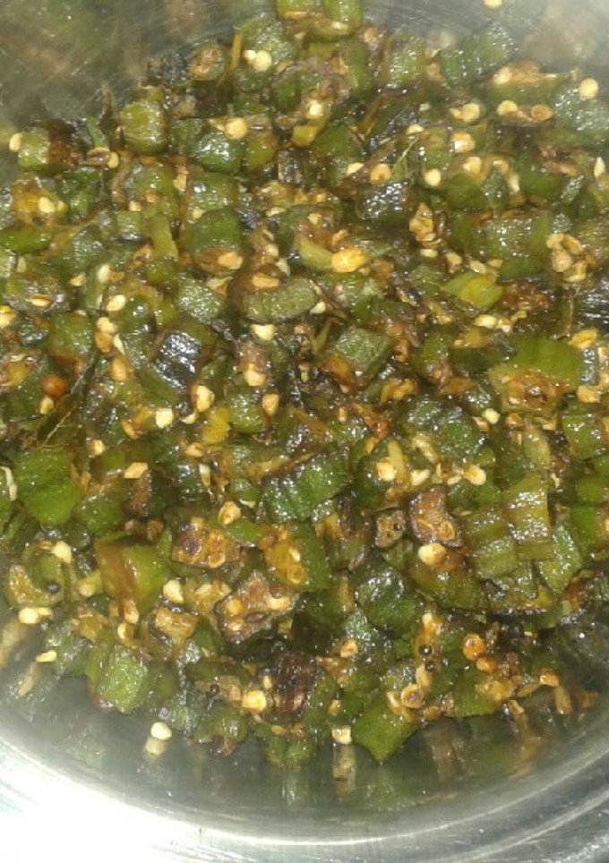 கார வெண்டைக்காய் வறுவல் செய்முறை முக்கிய புகைப்படம்