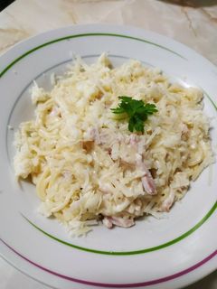 Una foto de Spaghetti a la carbonara