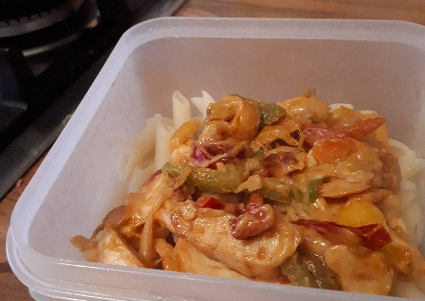 Chicken fajita pasta