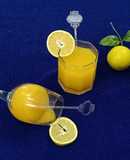 Lemony and minty sweet lime juice