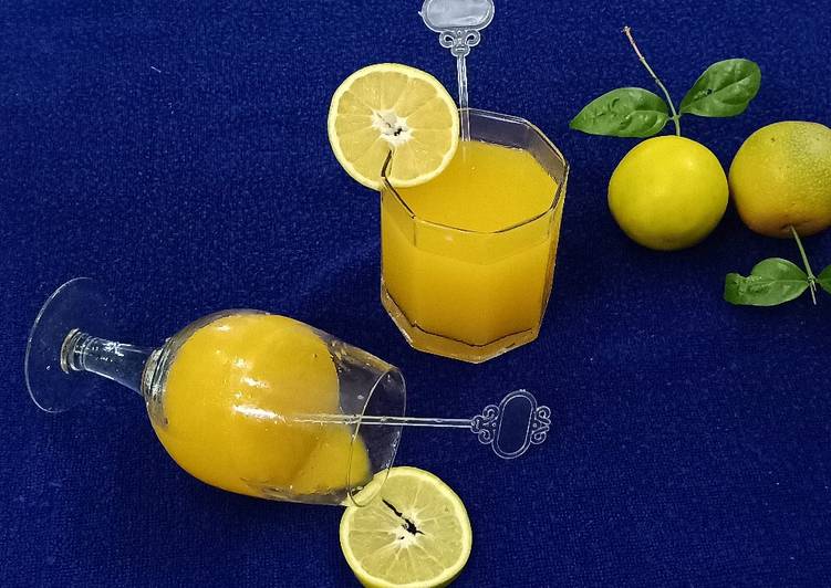 Simple Way to Make Favorite Lemony and minty sweet lime juice