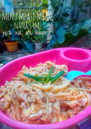 Foto resep Pasta Orak Arik Bolognese(MPASI mbak Nana 14)