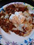 Eggplant Chili-Fries or Chili over Fried Eggplant