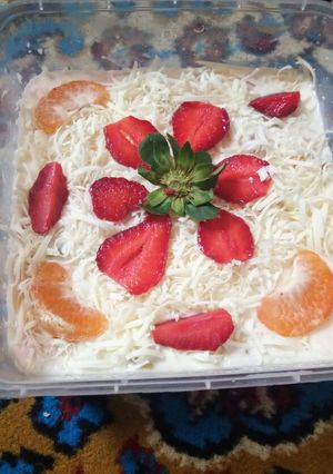 Foto resep Salad buah enak dan praktis