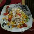 Salad sayur dan telur