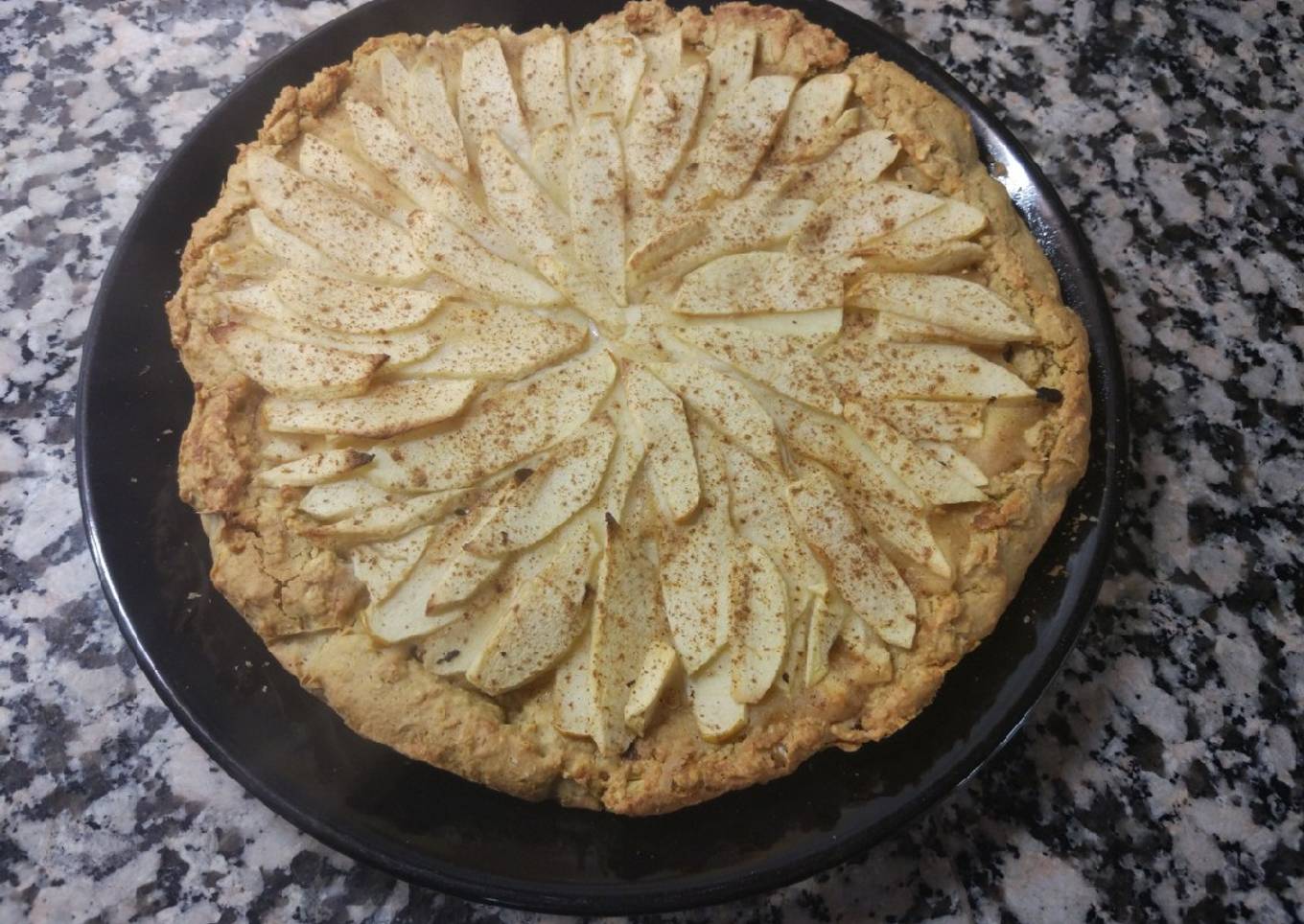 Tarta de manzana fit