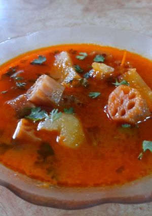 A picture of Louts stem sabji.