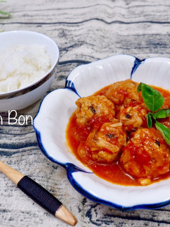 Hình của món Xíu Mại Sốt Cà.