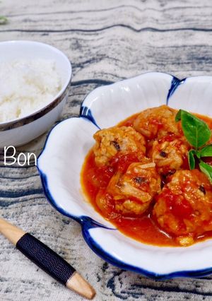Hình của món Xíu Mại Sốt Cà.