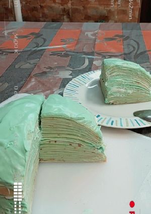 Foto resep Crepes Cake Pandan