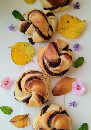 Nutellás kontyok recept fotója
