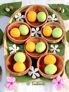 কেশর ও পেস্তা রসগোল্লা (kesar o pesta rasogolla recipe in Bengali) রেসিপির প্রধান ছবি
