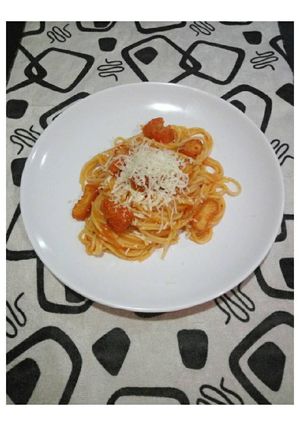 Foto resep Spaghetti Chicken Nuget