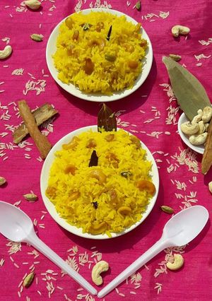 বাসন্তী পোলাও(basonti polau recipe in Bengali) রেসিপির প্রধান ছবি
