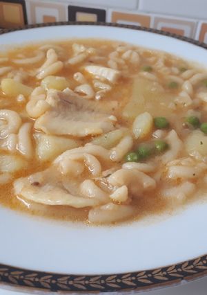 Una foto de Guiso de merluza