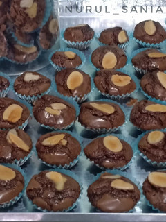 Foto resep Brownie Mini Almond Cookies
