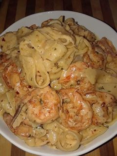 صورة لوصفة معكرونه بالجمبري 🍴