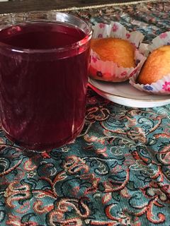 عکسی از دستور شربت آلبالو خوش رنگ