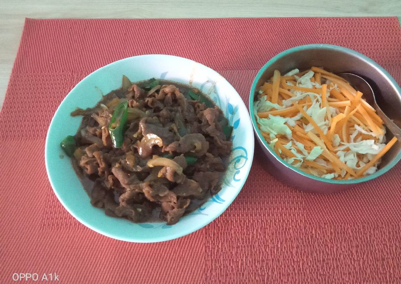 Beef Teriyaki Simple Ala Hokben