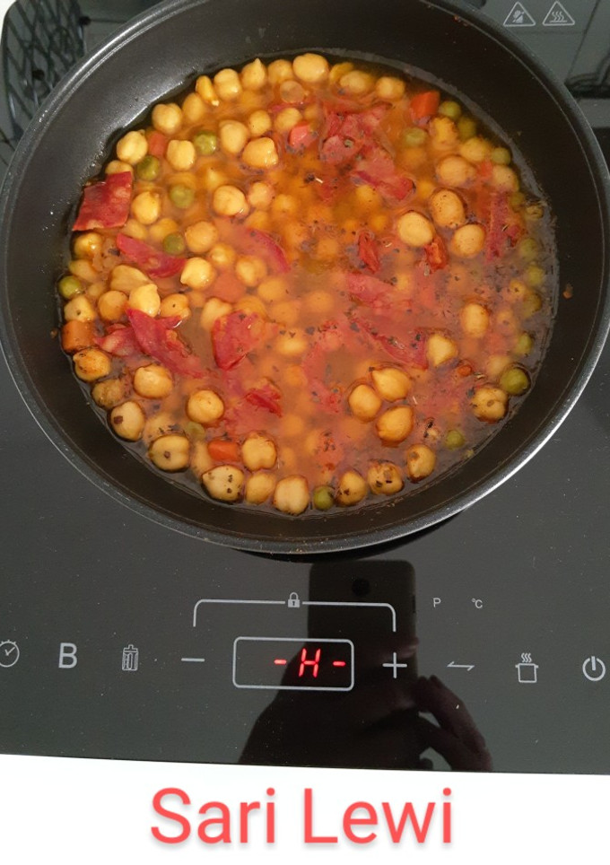 Una foto de Garbanzos en Placa de inducción (7 ingredientes)