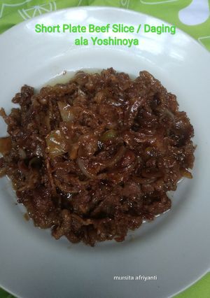 Foto resep Short Plate Beef Slice / Daging ala Yoshinoya