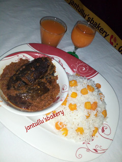 Shinkafa, miya da lemon carrot ainihin hoton girkin