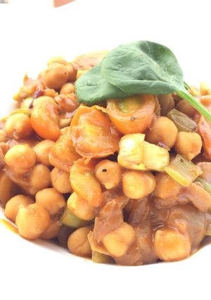 A picture of Curry Chickpea With Leeks (Vegan).