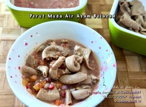Gambar Perut Muda Air Asam Belacan