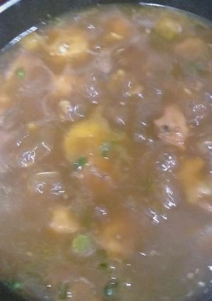 A picture of Manchurian chicken.
