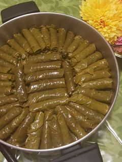 صورة لوصفة ورق عنب بزيت