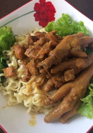 Foto resep Mie ayam ceker made by me 