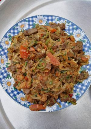 Foto resep Tumis jeroan kambing