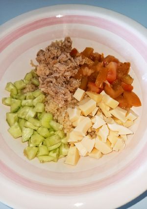 Una foto de Ensalada de cous cous